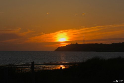 coucher de soleil sur le cap de carteret